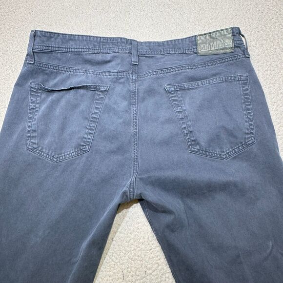 AG Adriano Goldschmied Pant Men 38x34 Blue Tellis Chino Modern Slim 5 Pocket - Picture 4 of 16